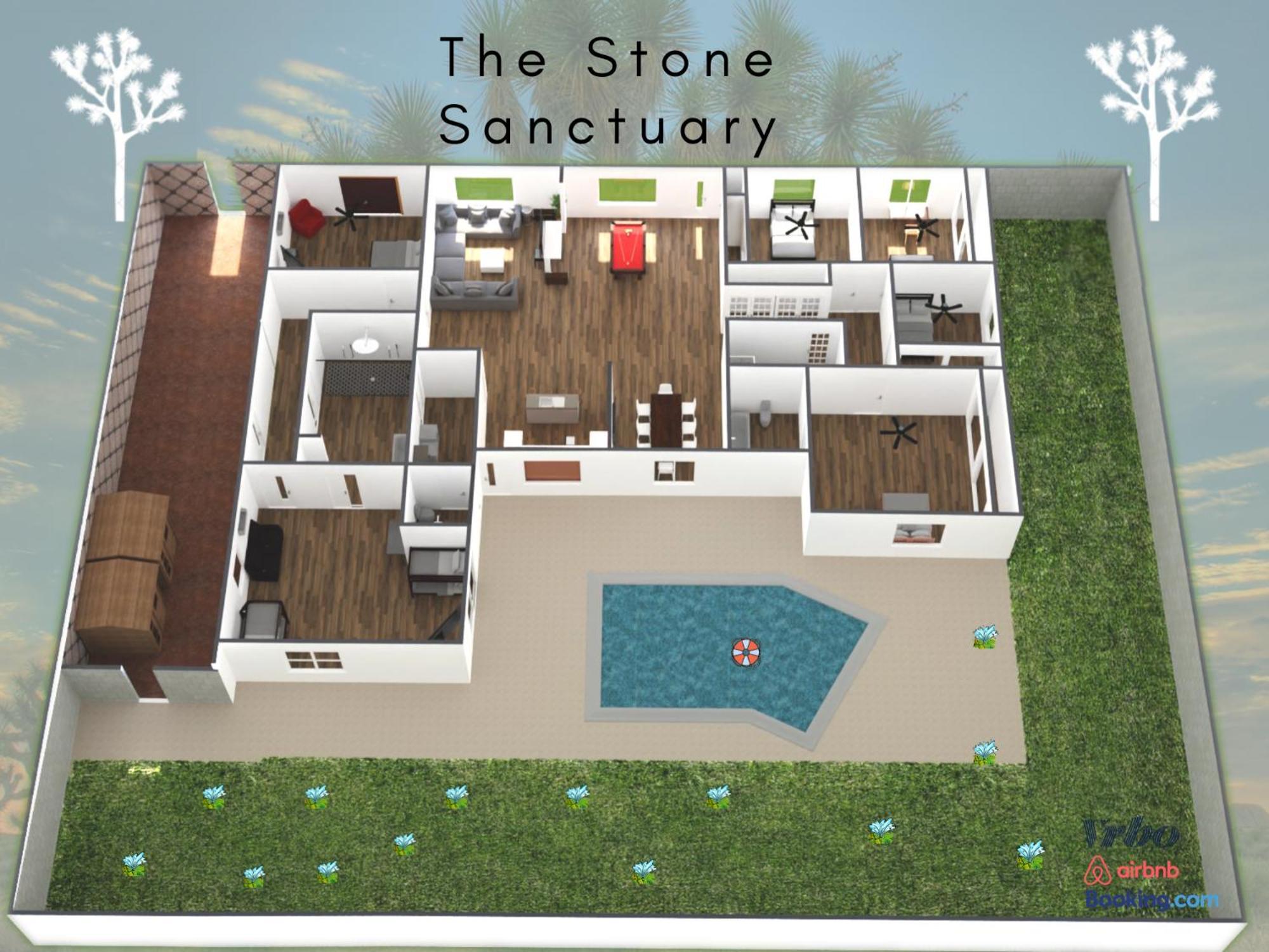 Lux Private Home - Pool, Billiards, 8 Smart Tvs, Board Games, Cotton Bedding - The Stone Sanctuary At Mccullough Hills Trailhead Las Vegas Exteriér fotografie