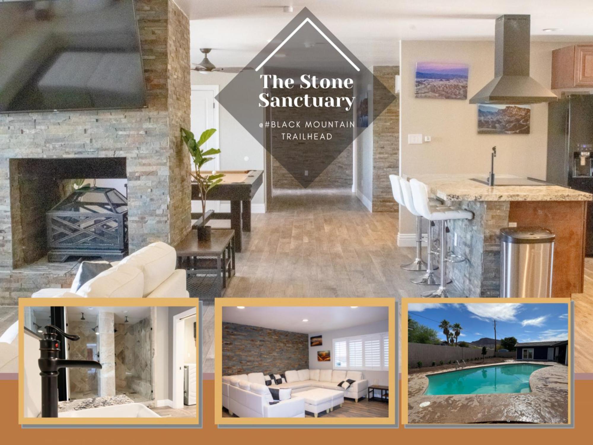 Lux Private Home - Pool, Billiards, 8 Smart Tvs, Board Games, Cotton Bedding - The Stone Sanctuary At Mccullough Hills Trailhead Las Vegas Exteriér fotografie